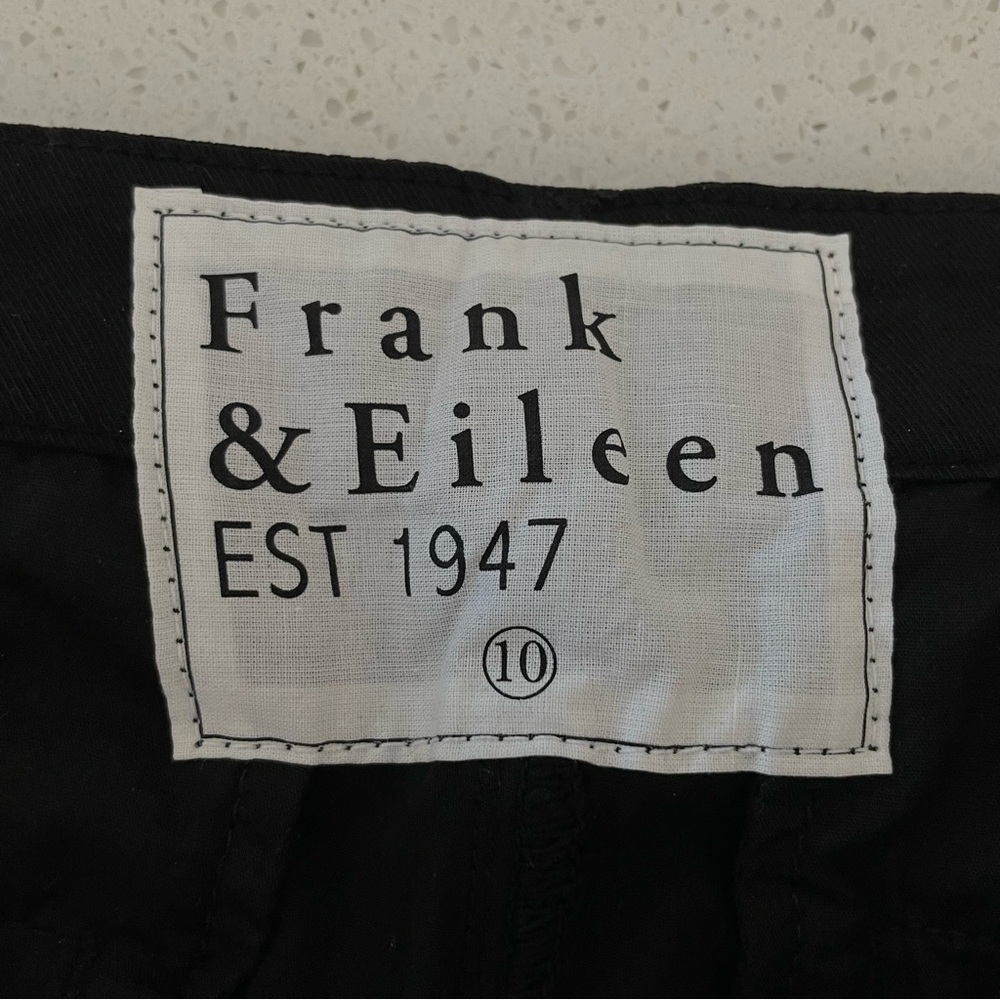 Frank & Eileen Wicklow Black Tuxedo Silver Stripe Straight Pants - Picture 6 of 6